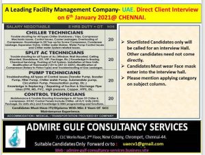 URGENTLY REQUIRED FOR A FACILITY MANAGEMENT CO-DUBAI