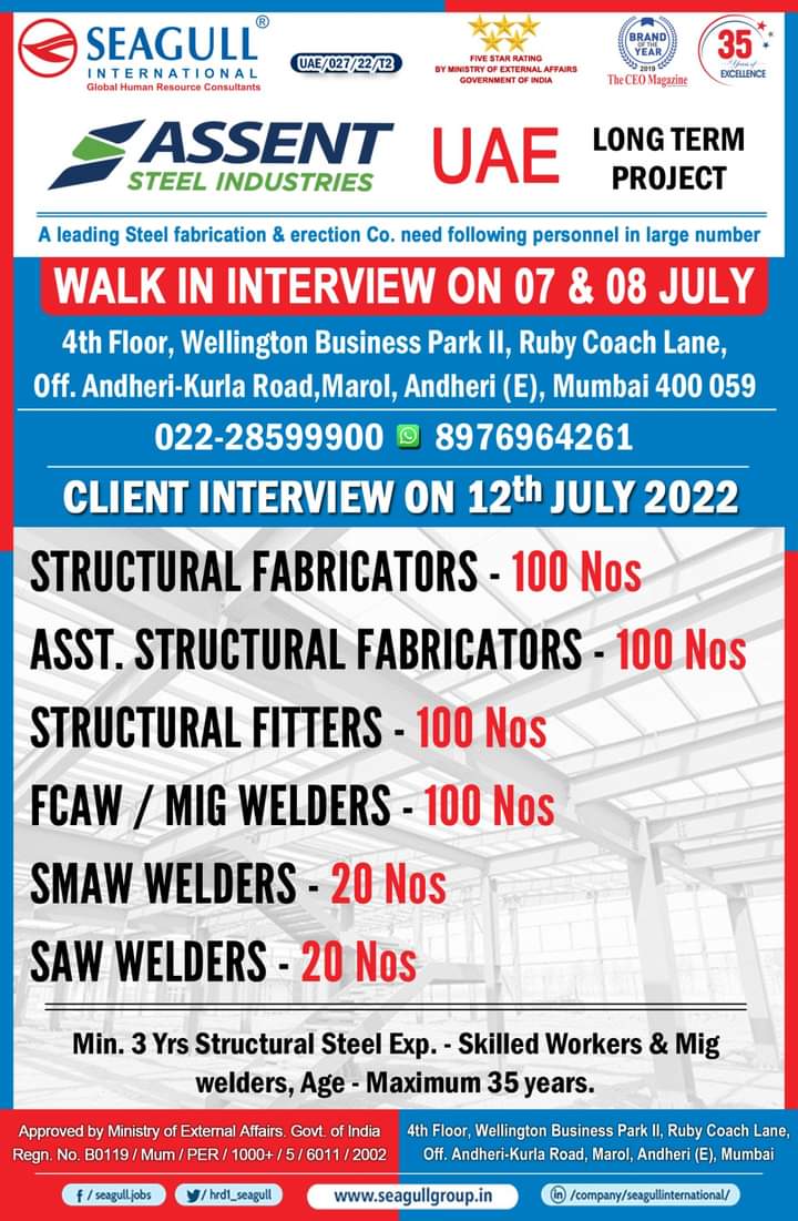 WALK IN INTERVIEW AT COCHIN FOR UAE