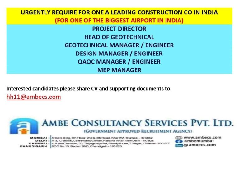 WALK IN INTERVIEW AT MUMBAI FOR INDIA